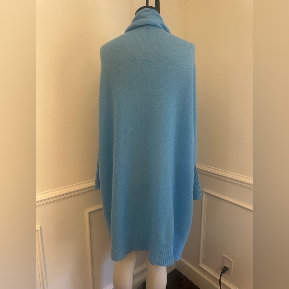 Magaschoni Blue Ruffled Cardigan - Picture 4 of 9
